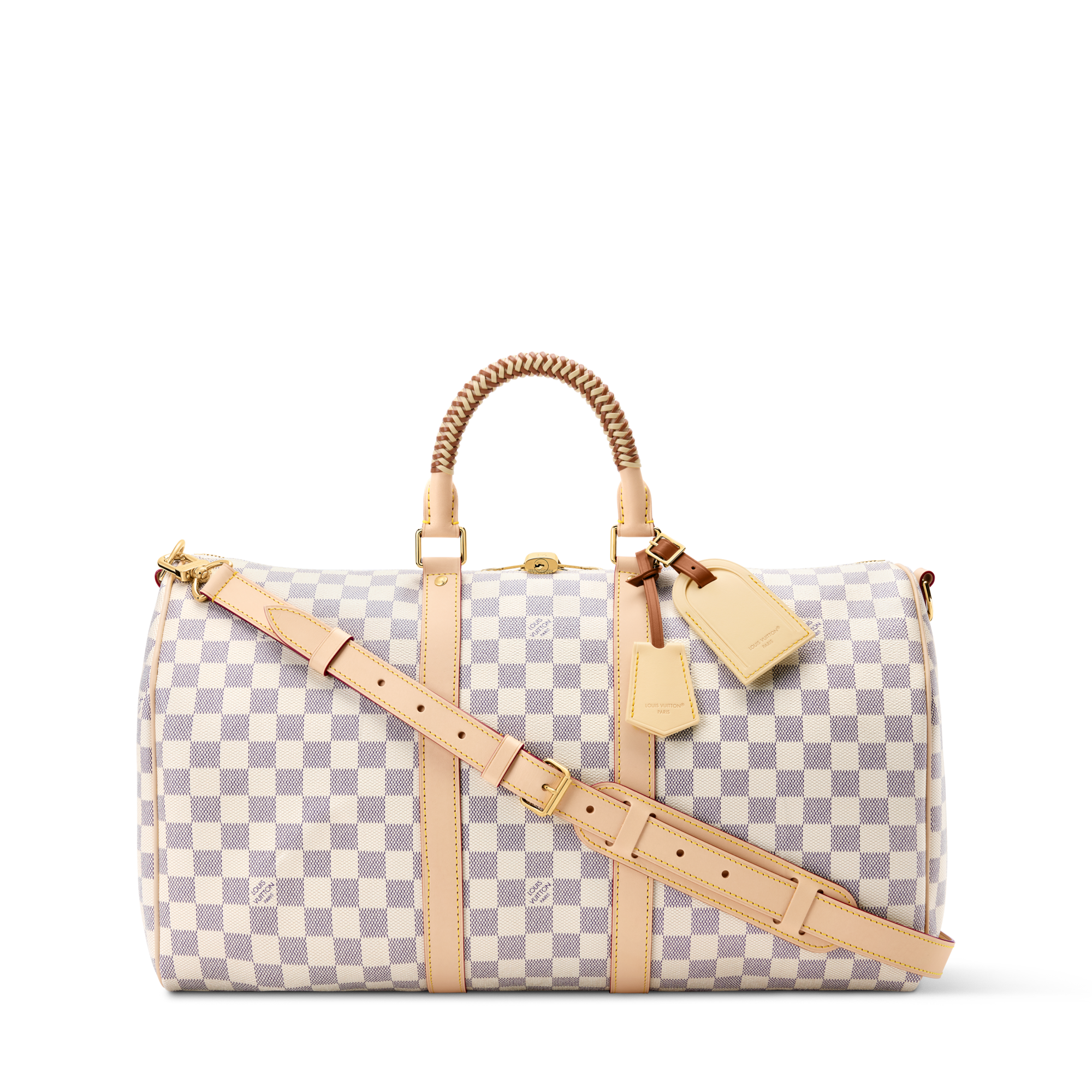 スグル　LOUIS VUITTON Keepall Bandoulière 45 Damier Azur Canvas - Travel Bags and